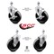 Service Caster 5 Inch Phenolic Wheel Swivel 12mm Threaded Stem Caster Brakes SCC, 2PK SCC-TS20S514-PHR-M1215-2-TLB-2 - alternate 4